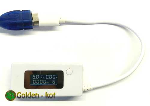 KCX-017 подключение USB тестера