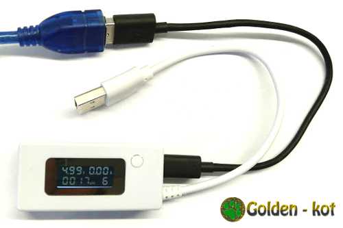 USB тестер KCX-017 проверка кабеля без нагрузки